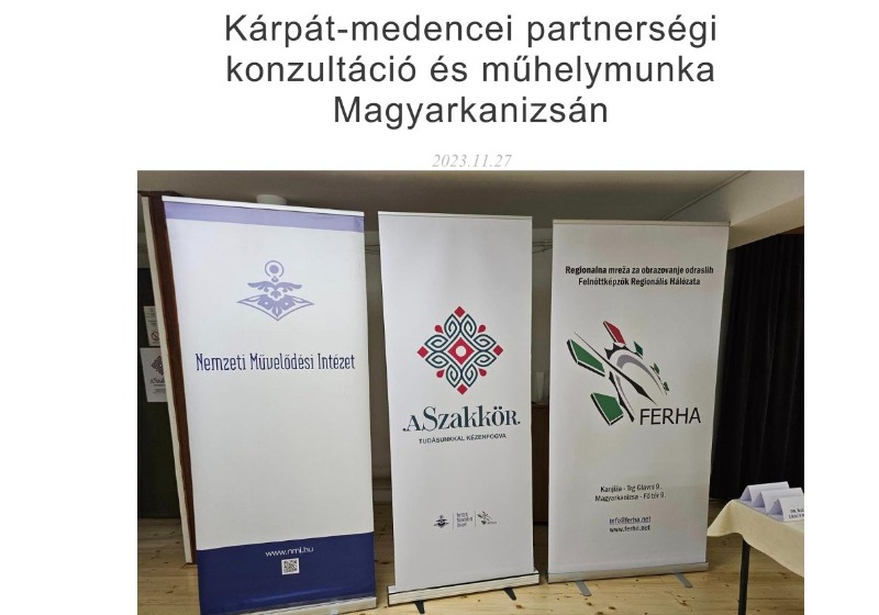 Kárpát-medencei partnerségi konzultáció és műhelymunka Magyarkanizsán