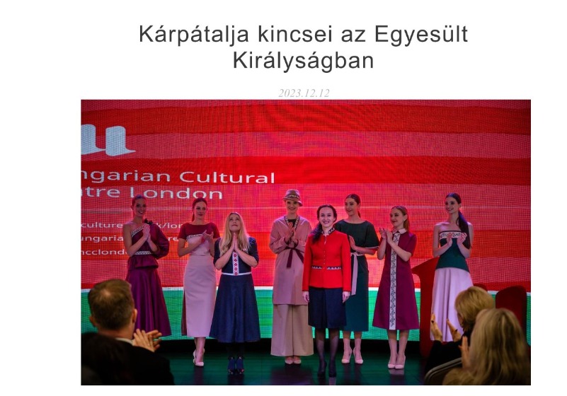 Kárpátalja kincsei az Egyesült Királyságban