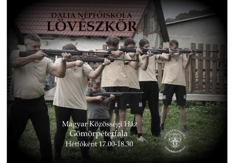 Lövészkör működik a Magyar Közösségi Ház udvarán