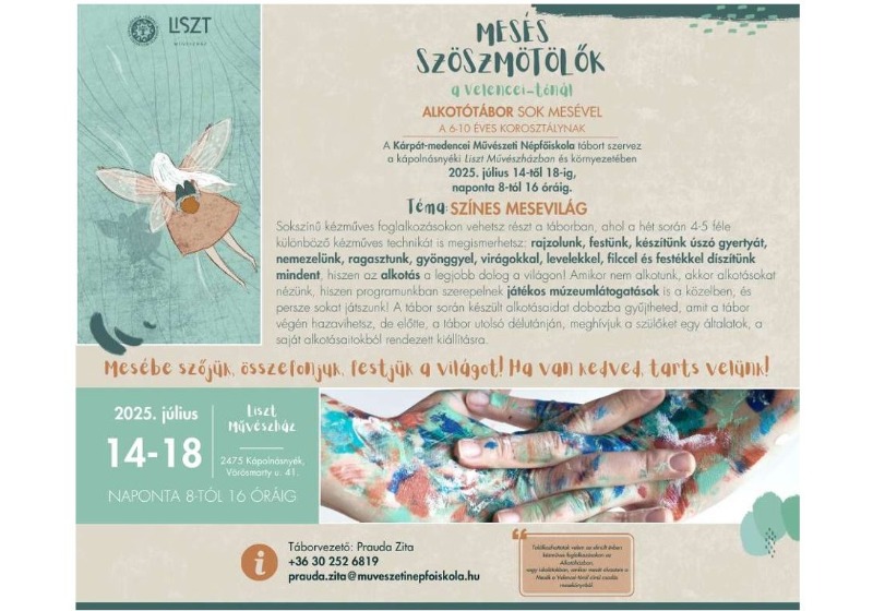 Nyári alkotótábort hirdetnek Kápolnásnyéken