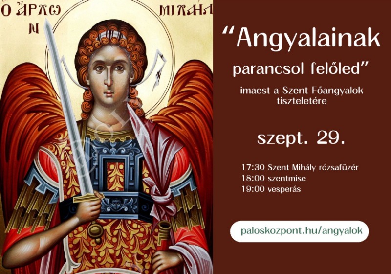Imaest a Szent Főangyalok tiszteletére