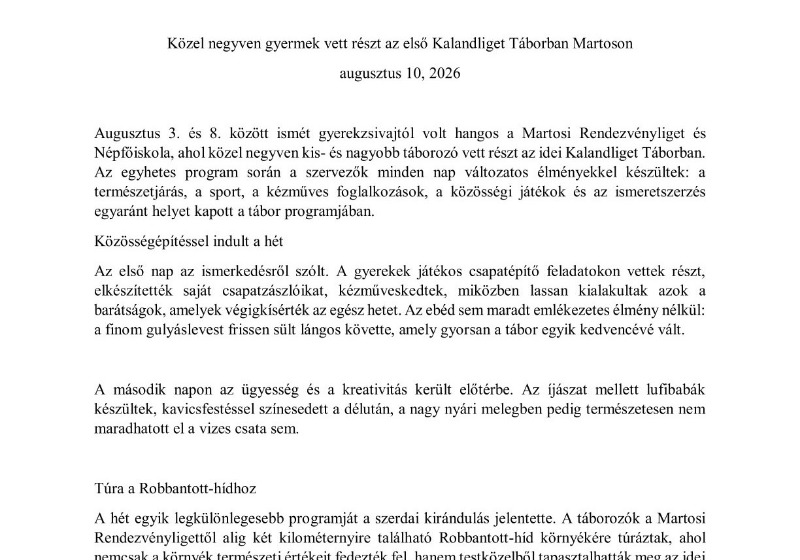 Kalandtábor