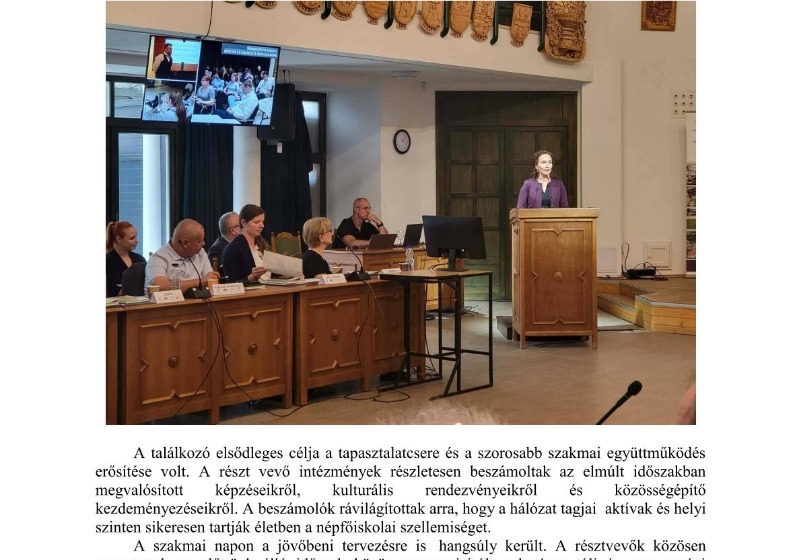 Megtartotta legújabb szakmai napját a Kárpát medencei Népfőiskolai Hálózat