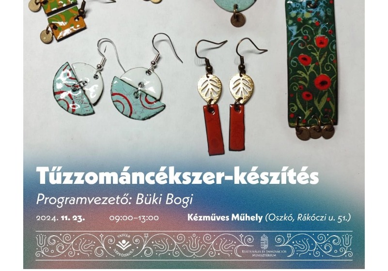 Tűzzománc-ékszer készítő workshop