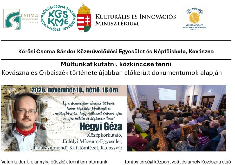 Múltunkat kutatni, közkinccsé tenni