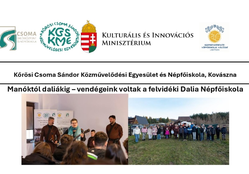 Manóktól daliákig – vendégeink voltak a felvidéki Dalia Népfőiskola