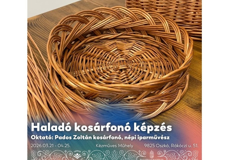 Haladó kosárfonás tanfolyam