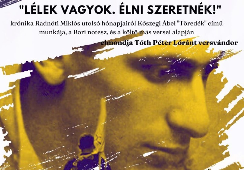 Tóth Péter Lóránt előadása Radnóti Miklós életének utolsó hónapjairól Tokajban