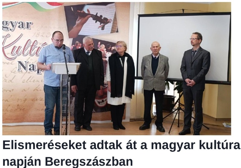 Elismeréseket adtak át a magyar kultúra napján Beregszászban