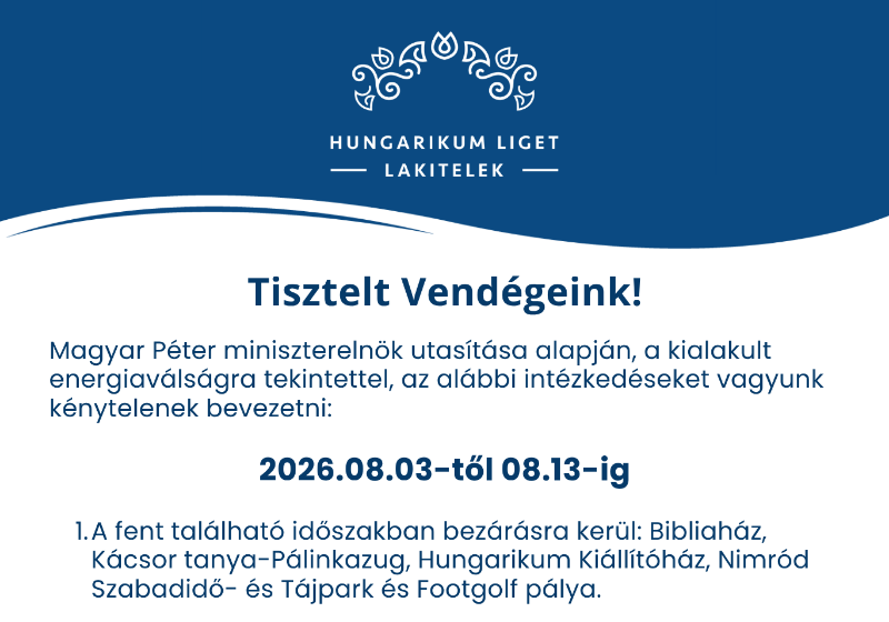 Tájékoztató ideiglenes intézkedésekről
