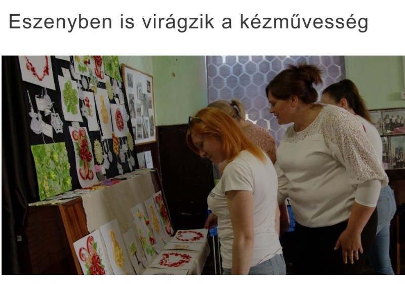 Eszenyben is virágzik a kézművesség