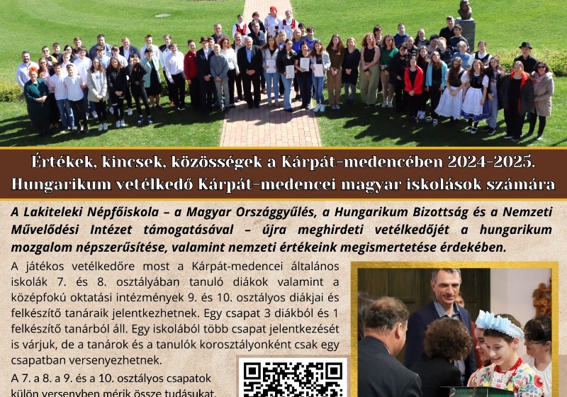 Hungarikum Vetélkedő 2024-2025 - pályázati felhívás