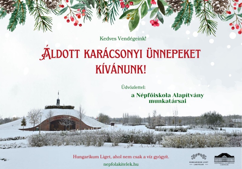 Áldott karácsonyi ünnepeket kívánunk