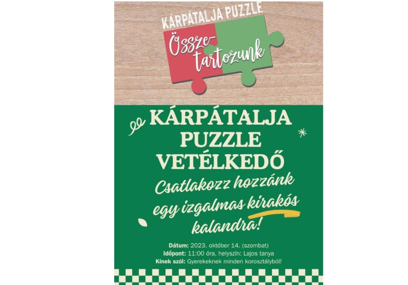 Kárpátalja puzzle vetélkedő - felhívás