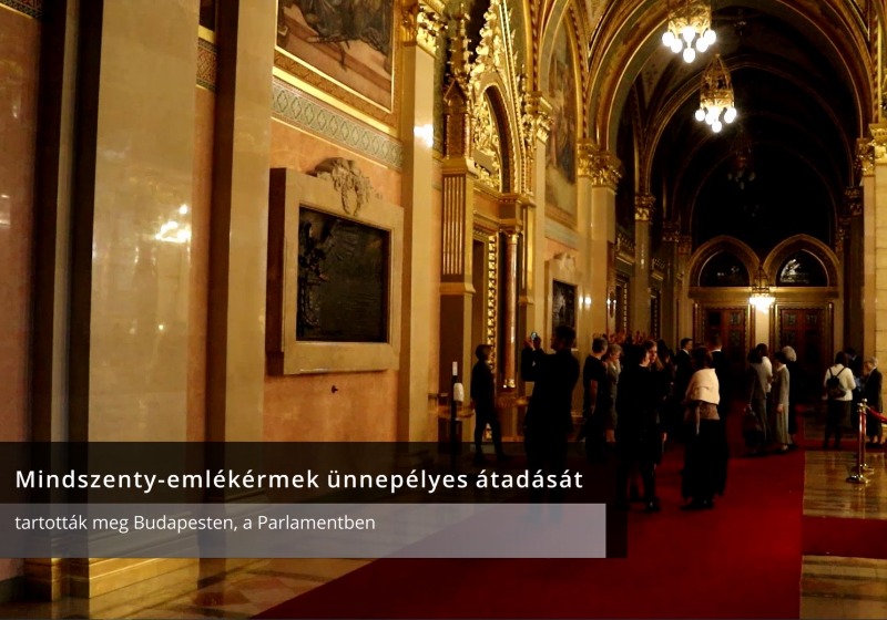 Mindszenty-emlékérmek ünnepélyes átadása a Parlamentben - VIDEÓ