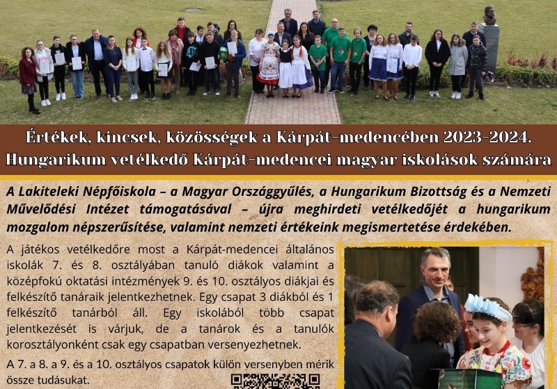 Hungarikum Vetélkedő 2023-2024 - pályázati felhívás