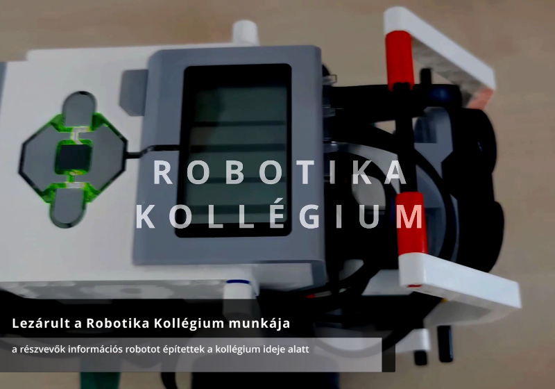 Lezárult a Robotika Kollégium kétéves munkája