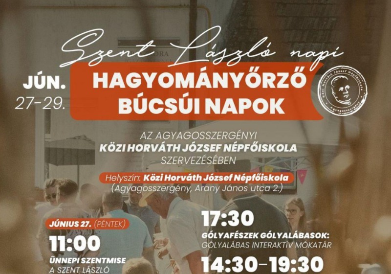 Szent László napi hagyományőrző  búcsúi napok 2025