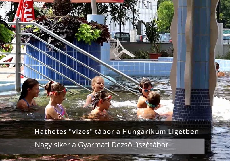 Nyári úszótábor a lakiteleki Gyarmati Dezső Tanuszoda és Termálfürdőbe - Videó