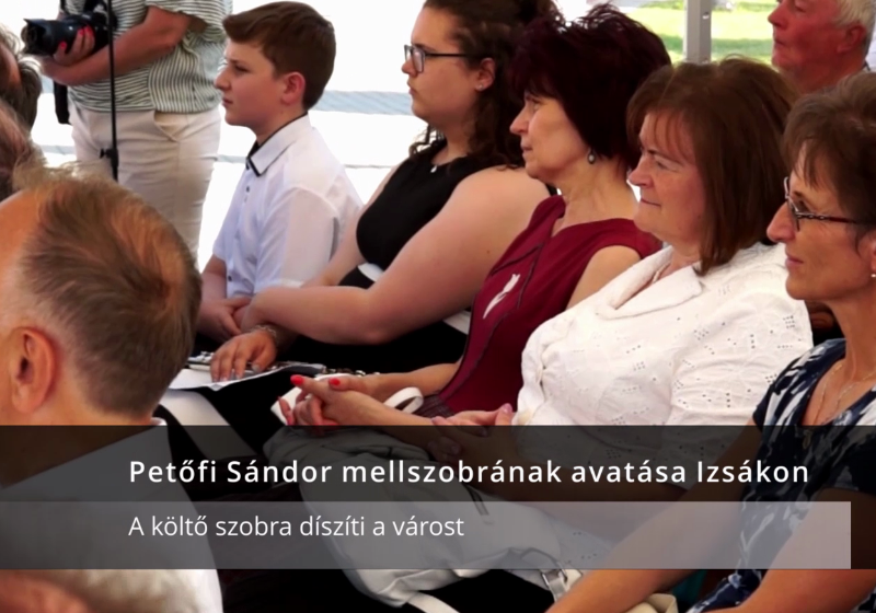 Petőfi szobrot avattak Izsákon - videó