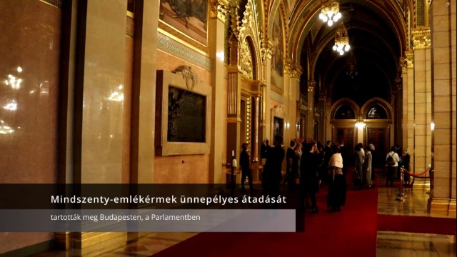 11.03. Mindszenty-emlékérmek ünnepélyes átadása a Parlamentben