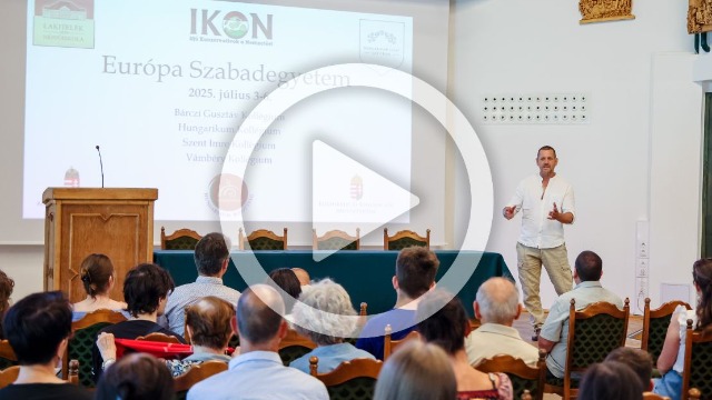 2025.07.06.  Lezsák Levente, A mennyei királyság akciórendezője tartott előadást a Szabadegyetemen