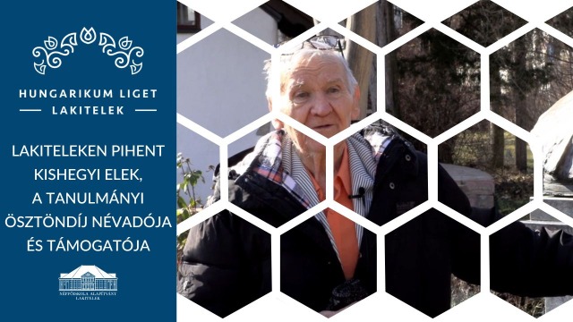 02.21. Lakiteleken pihent Kishegyi Elek, a tanulmányi ösztöndíj névadója és támogatója